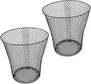 TOGEVAL 2pcs Iron Woven Storage Baskets for Outdoor Versatile Bins for Fruits Vegetables Clothing and Home Organisation Stylish Design