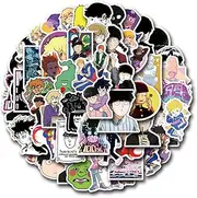 110PCS Mob Psycho 100 Anime Stickers for Water Bottle,Animated Comedy Stickers Waterproof Bike Skateboard Luggage Decal Graffiti Patches Decal (Blue)