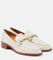 [Tod's] Tod's Leather loafer pumps AU 9.5 white