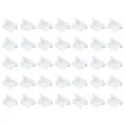 50pcs Phone Micro USB Port Plugs Covers Dust Protector for Micro USB End, White