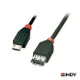 LINDY 林帝 USB2.0 MICRO B/公 轉 A/母 OTG 傳輸線 0.5 M (31935)