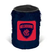 Melbourne Demons AFL Fluffy Furry Stubby Holder Can Cooler