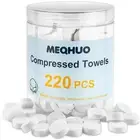 220 Pcs Compressed Towels, Mini Portable Washcloths for Travel, Camping
