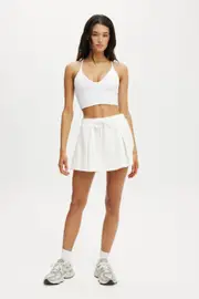[Body] Body - Lifestyle Pleat Skirt - Coconut milk L COCONUT MILK