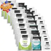 10X Fast Turbo Pack Turbo Yeast Carbon Clear Alcohol Home Brew Fermentation