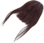 LIFKOME 1Pc Natural Air Bangs Hair Extensions for Women Soft and Comfortable Fake Hair Wig for Daily Wear and Special Occasions Deep
