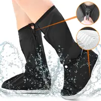 在飛比找i郵購優惠-高筒防雨鞋套 D092-001 (防水鞋套防滑腳套.加厚雨靴
