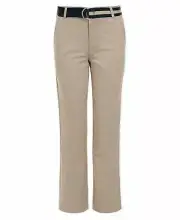 Nautica Big Boys Husky Logan Flat-Front Stretch Twill Belted Pants Size 6