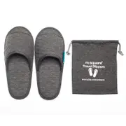 M SQUARE-Stylish contemporary folding travel slippers-S151688-grey