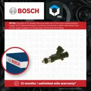 Petrol Fuel Injector fits PEUGEOT 206 2D 1.6 04 to 10 Nozzle Valve Bosch 1984F7