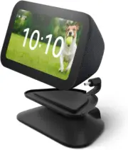 Echo Show 5 3rd Gen Adjustable Stand with USB-C Charging Port | Charcoal