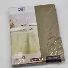 Matilda Sage Green Fabric Dining Holiday Tablecloth 60"x102" Kashi Home NEW!