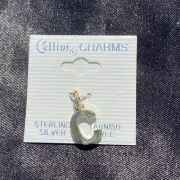 NWT Vintage Y2k 2000s Sterling Silver Gold Plated Cellini Charms Letter C Charm