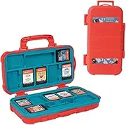 LYNCA Large Capacity Switch Game Card Case Compatible with Nintendo Swith Games, Protective Switch Game Cartridges Memory Card Holder Carrying Storage Box with 17 Cartridge Slots for Nino Switch NS NX (D850S)