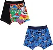 [Airin] Boxer Briefs, Crayon Shin-chan Boxer Shorts, Underwear, Closed Front, Kids Pants, Boys Cotton Blend, Children, Boys, Nursery School, Elementary School Students, Set of 2, Shinnosuke Shiro