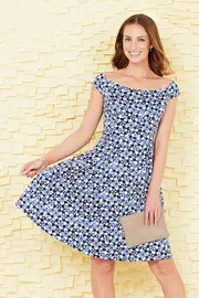 Off The Shoulder Dress--HAND-71