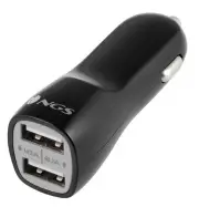 NGS Tinker - Multi-purpose 12V USB Car Charger with Dual USB Ports - 2.1A