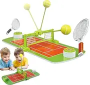 Small Tennis Game - Children's Tennis Table Game - Double-Player Sports Activities Portable Table Toy for Family, Travel & Birthday