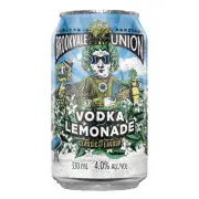 Brookvale Union Vodka Lemonade, Refreshing Pre-Mixed Drink, 4% ABV, 330mL (Case
