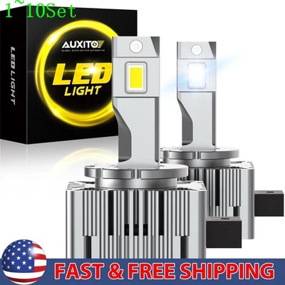 D1S D1R LED Headlight 100W Bulb 6000K Super White HID Xenon Conversion 1-10Set (for: Peugeot)