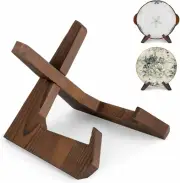 Bowl Stands Display, 6.5 Inch Bowl Plate Holder, Wooden Easel Frame Stand, Displ