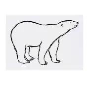 'Polar Bear' Temporary Tattoos / Transfers (TO00025238)