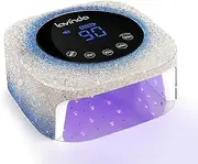 UV Gel Nail Lamp, 54W LED UV Nail Lamp, Cordless Rechargeable with 4 Timers and LCD Display, Professional Nail Polish Curing Lamp, Nail Dryer for Use