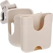 Abaodam Stroller Cup Holder with Phone Mount Fit for Bikes Wheelchairs Capacity Organizer for Water Bottles Sippy Cups Bottles Tool Installation