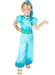 Shimmer and Shine Girls Blue Shine Genie Costume