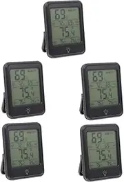 BESPORTBLE 5pcs Digital Temperature and Humidity Meter Indoor Hygrometer Temperature Humidity Meter Outdoor Digital Indoor Thermometer Digital Thermometer Hygrometer Indoor Humidity Touch Abs