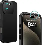 Spy-Fy Valenta iPhone 16 Pro Case with Front and Back Camera Covers, Magsafe Compatible and Stand, Protect Your iPhone and Privacy 6.3 Inch Drop-Proof