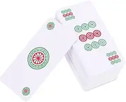 ERINGOGO 1 Set Portable Mahjong Card Mahjong Playing Cards for Travel Material Lightweight Travel Game Kit for Parties Gatherings