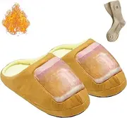 [Generic] Big Toe Slippers, Winter Warm Fluffy Giant Toe Nail Slippers, Funny Fuzzy Wide Toe Box Closed One Toe Slides Women Men
