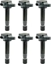 6Pcs Ignition Coils Compatible With Accord Odyssey Pilot Acura Legend Crosstour TSX 8 3.5L 2007-2012 30520R70A01 30520R70S01 CM11-213