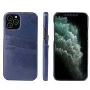 For iPhone 12 Pro Max Case Deluxe Leather Wallet Back Shell Slim Cover Blue