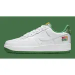 NIKE AIR FORCE1 白綠 經典 低幫休閒百搭滑板鞋 DX1156-100