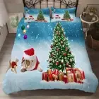 Gift Snow Red Hat 3D Printing Duvet Quilt Doona Covers Pillow Case Bedding Sets