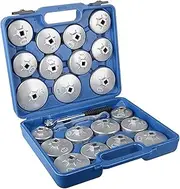 Leona Co 23Pcs Oil Filter Removal Cap Wrench Set Automotive Removal Socket Garage Tools Kit Garage Tool