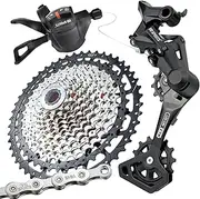 [VG SPORTS] 12 Speed MTB Groupset Bike Chain 11-50T Cassette 1x12 Speed Rear Derailleur& Shifter (12S 11-50T Set)