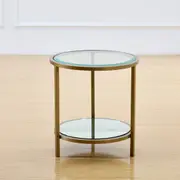 Stella Glass & Brass Side Table