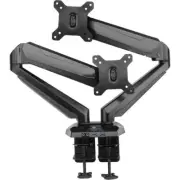 Gabor Dual-Arm Monitor Stand Desktop Mount Swivel, Tilt, and 360° Rotation