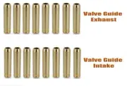 SuperTech 11.07mm OD Exhaust / Intake Valve Guide Set Fits Honda D17A D16Y7