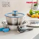 NEOFLAM Cookvision SUS304不鏽鋼鍋具8件組/Nesto(可拆把手)