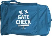 J.L. Childress Gate Check Bag for Single & Double Strollers - Stroller Bag for Airplane - Large Stroller Travel Bag for Airplane - Air Travel Stroller Bag - Blue
