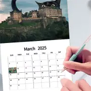 1/2 Pcs 2025 Month to Views Desk Calendars Home Planners 12 Monthly Easy To Hang