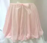 Capezio Girl's' Circular Pull- On Dance Skirt, Size Large Pink, New