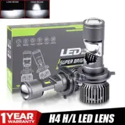 H4 9003 Mini Bi-LED Projector Lens 50000LM Hi-Lo Headlight Retrofit For Honda