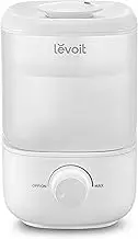 LEVOIT Top Fill Humidifier for Bedroom, 2.5L Tank for Large Room, Easy to Fill and Clean, 26dB Quiet Air Humidifier for Home, Baby, Nursery and