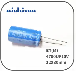 NICHICON 電解電容 音頻電容BT(M)系列,4700uF 10v,125度 ,1入 (3.3折)