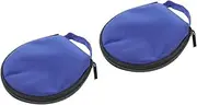 2pcs Cd Wallet Dvd Case Small Cd Storage Bag for 20 Capacity Round Holder Organizer for Music Games Video Discs